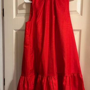 Petal & Pup Red Sleeveless Tiered Mini Dress